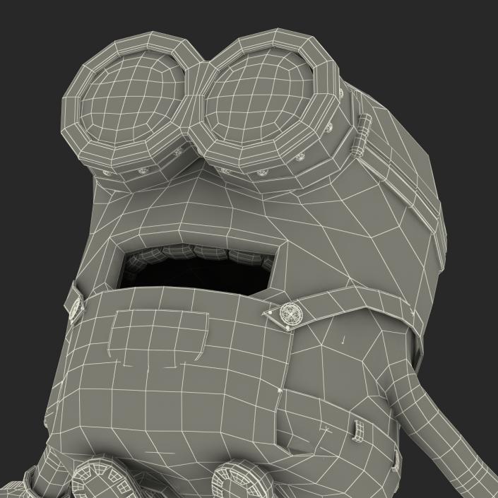 3D Short Two Eyed Minion Pose 4 model