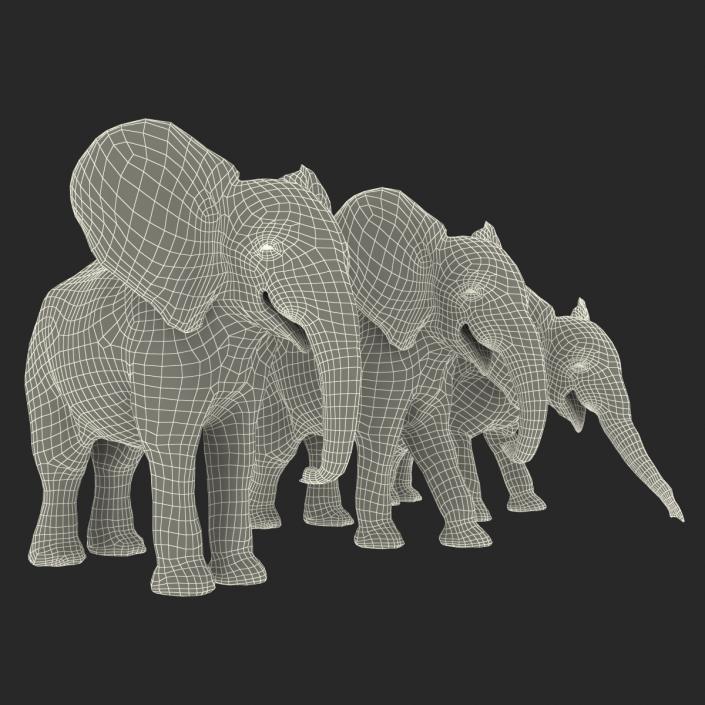 3D model Baby Elephants Collection