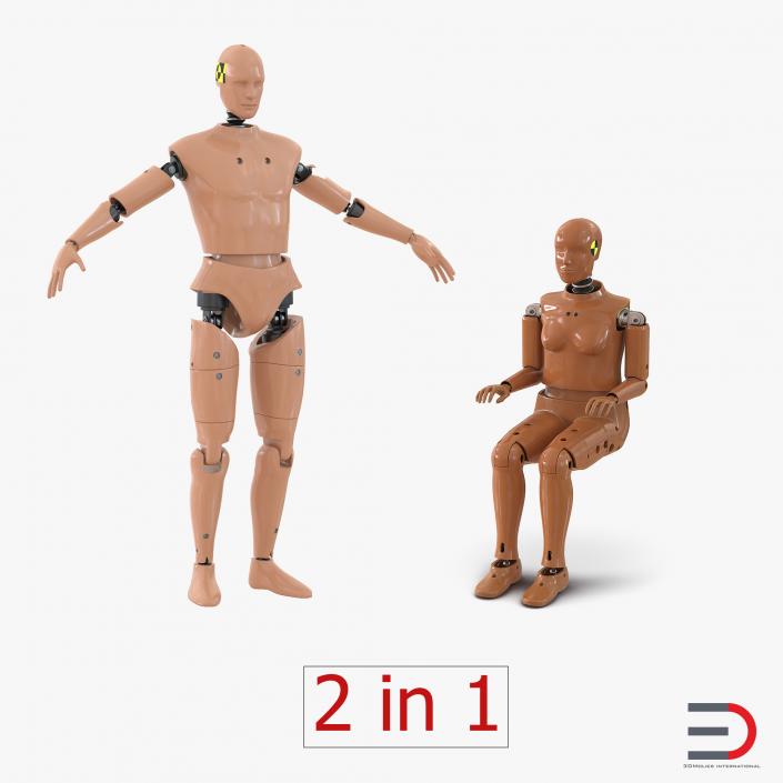 Crash Test Dummies Collection 3D model