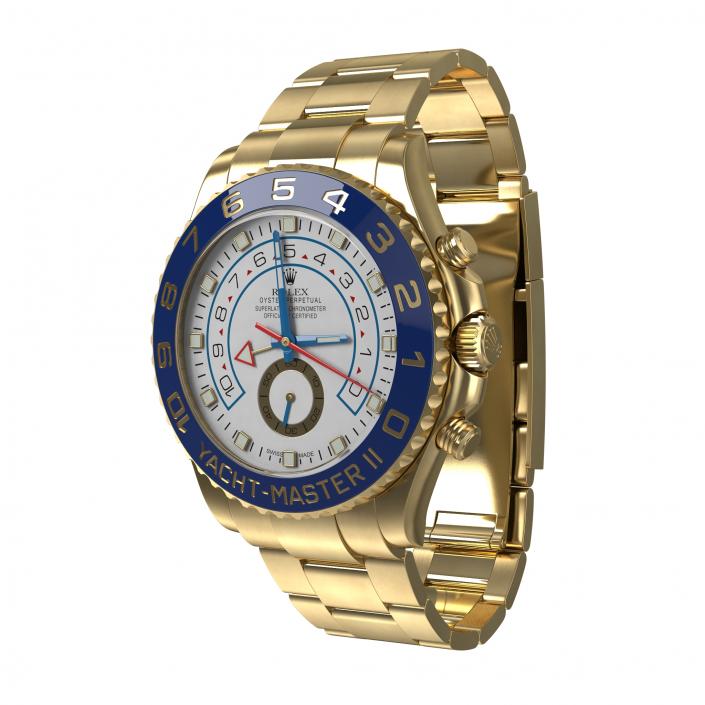 Rolex Yachtmaster II Yellow Gold 3D