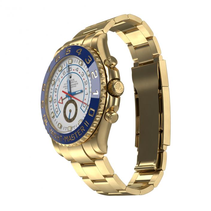 Rolex Yachtmaster II Yellow Gold 3D