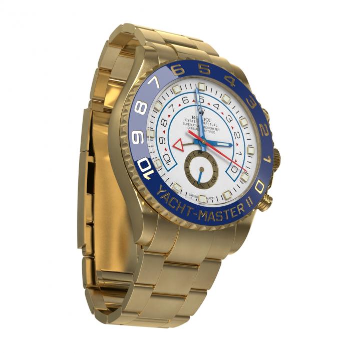 Rolex Yachtmaster II Yellow Gold 3D