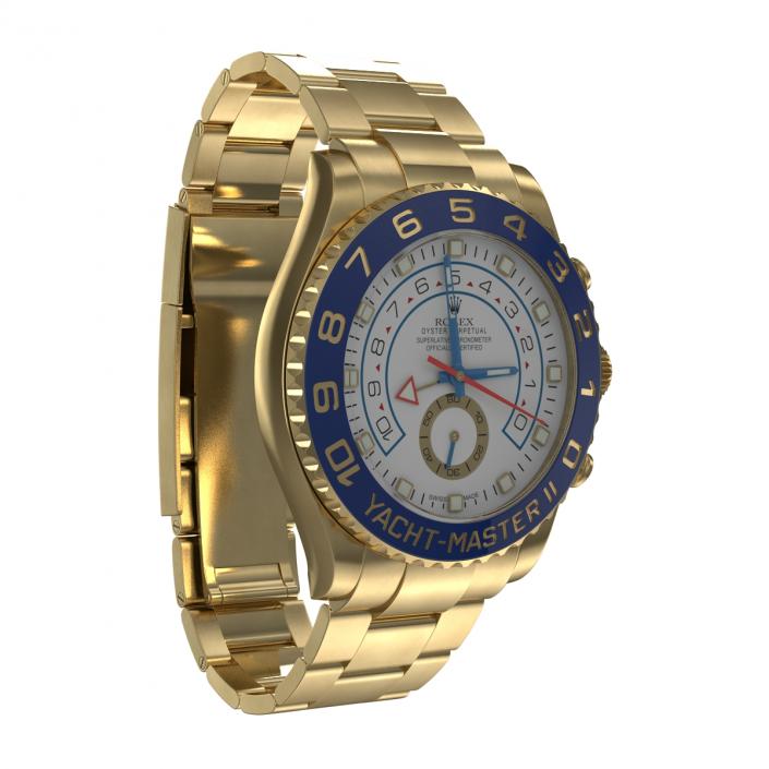 Rolex Yachtmaster II Yellow Gold 3D