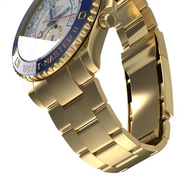 Rolex Yachtmaster II Yellow Gold 3D