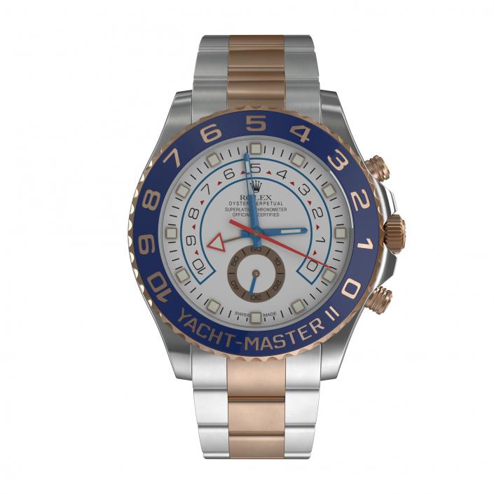 3D model Rolex Yachtmaster II Steel and Gold