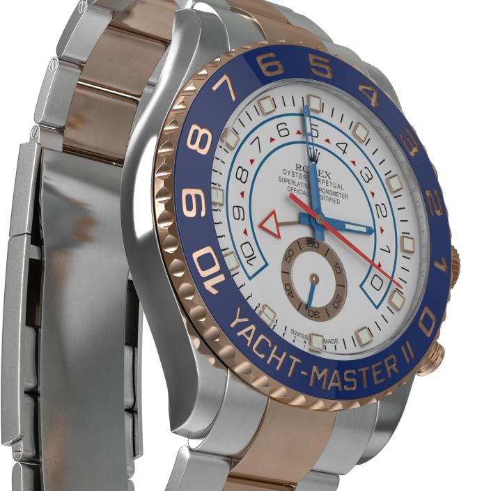 3D model Rolex Yachtmaster II Steel and Gold