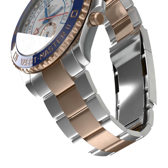 3D model Rolex Yachtmaster II Steel and Gold