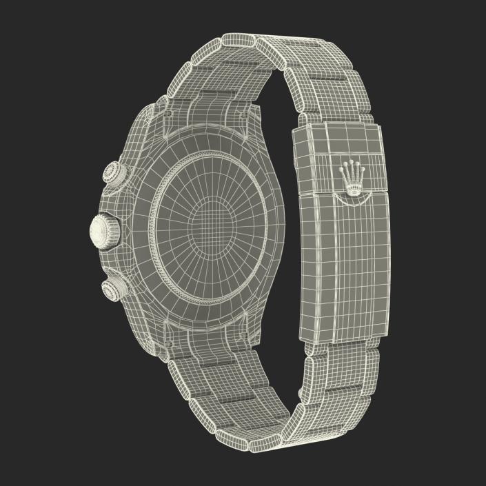 3D model Rolex Yachtmaster II Steel and Gold