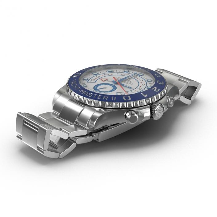 3D Rolex Yachtmaster II Oyster Steel model