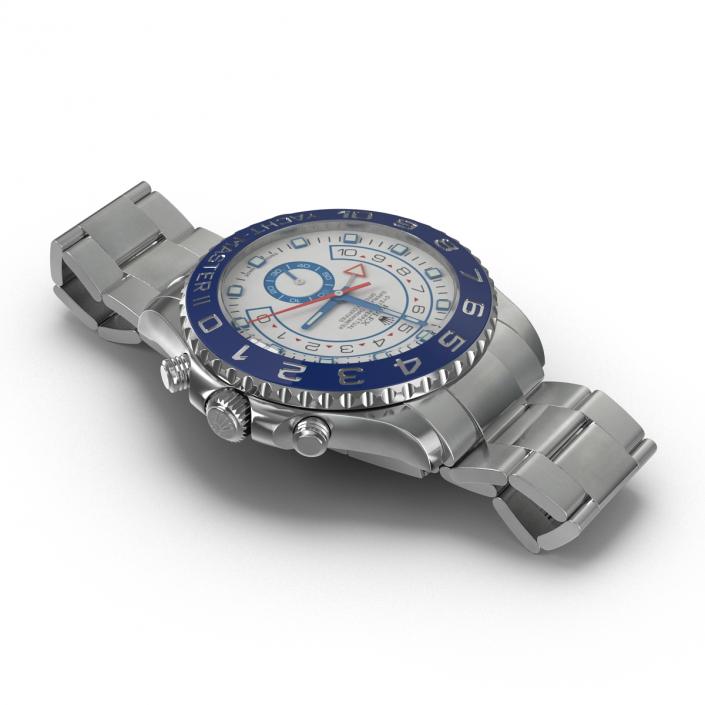 3D Rolex Yachtmaster II Oyster Steel model