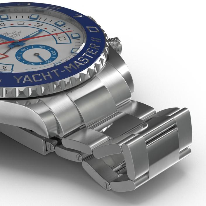 3D Rolex Yachtmaster II Oyster Steel model