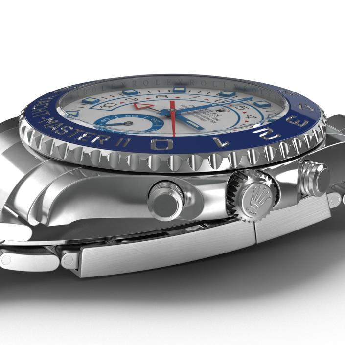 3D Rolex Yachtmaster II Oyster Steel model