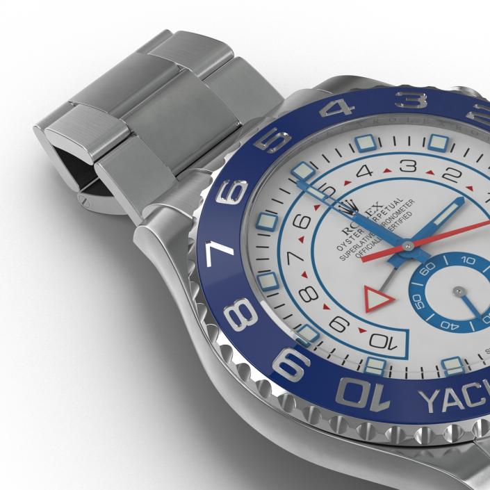 3D Rolex Yachtmaster II Oyster Steel model