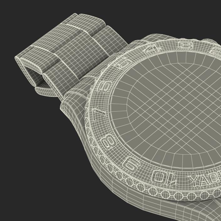 3D Rolex Yachtmaster II Oyster Steel model