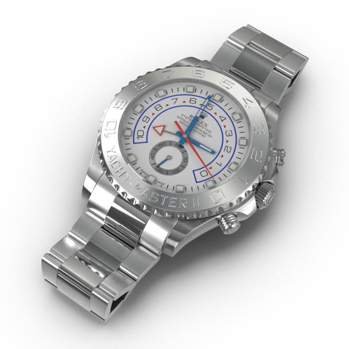 Rolex Yachtmaster II Platinum 3D model