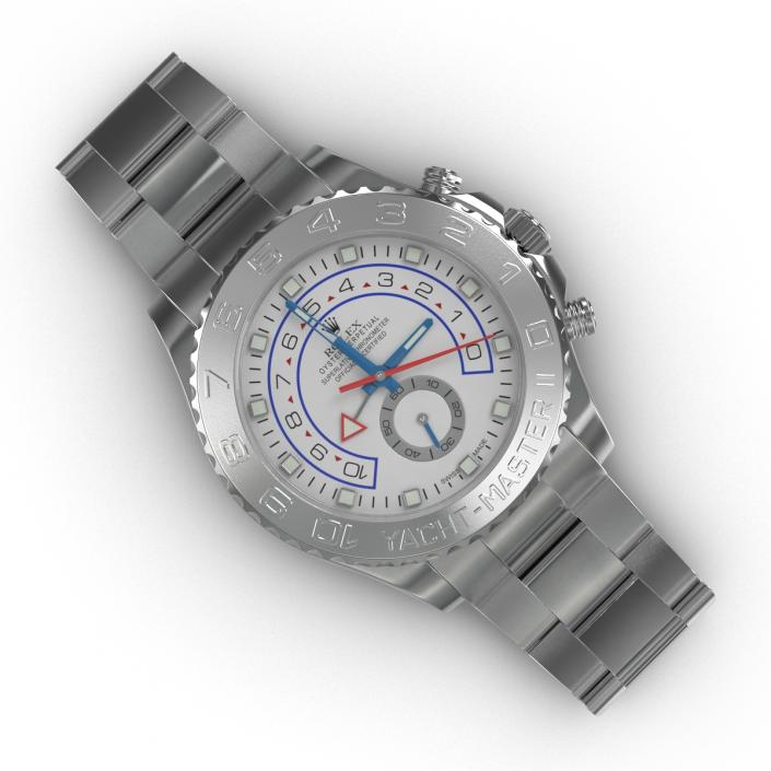 Rolex Yachtmaster II Platinum 3D model