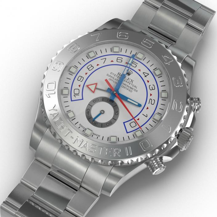 Rolex Yachtmaster II Platinum 3D model