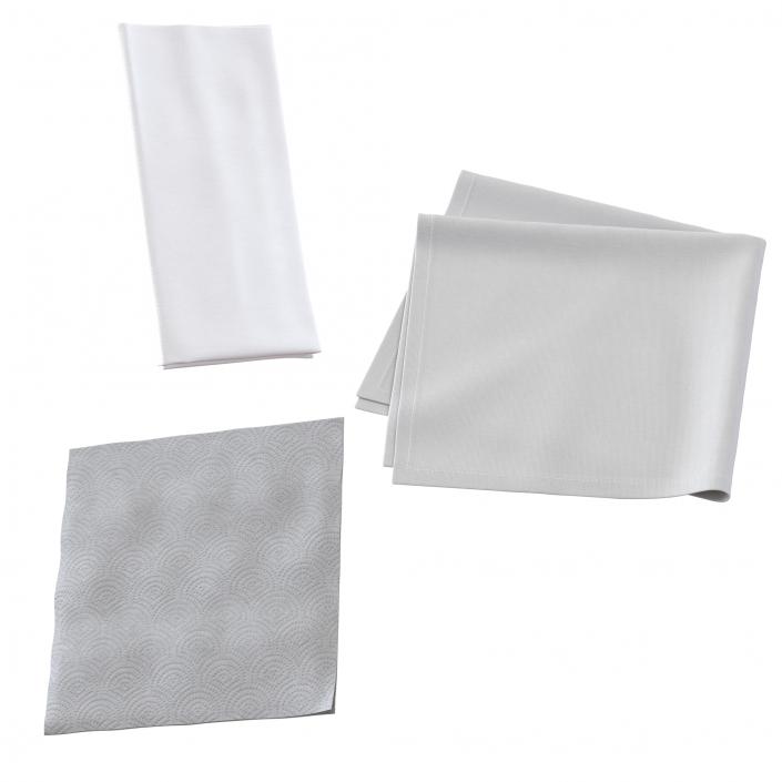 3D Napkins Collection model