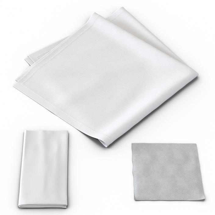 3D Napkins Collection model