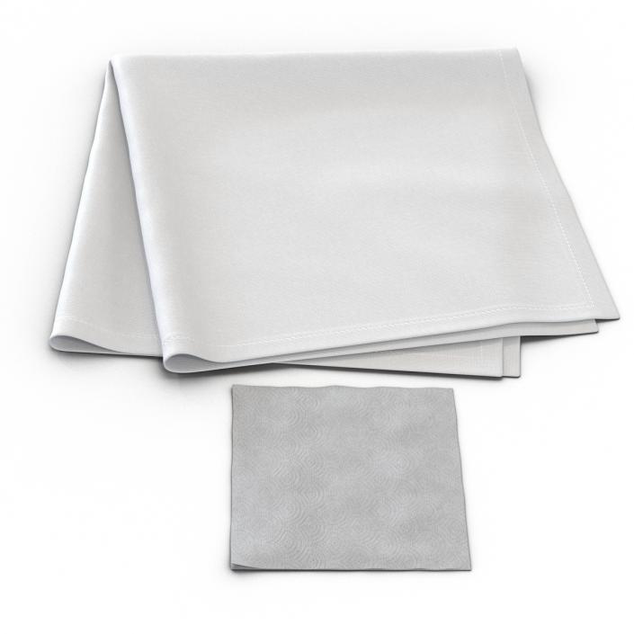 3D Napkins Collection model