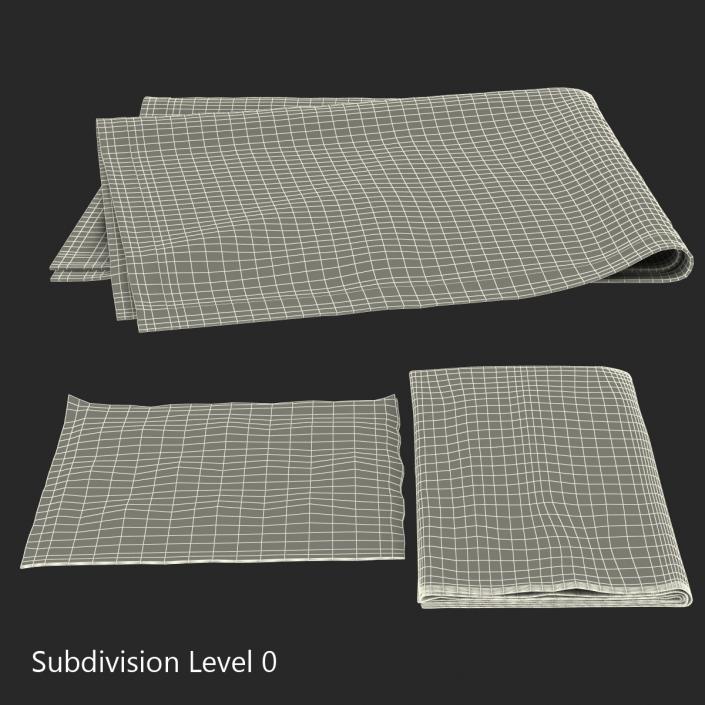 3D Napkins Collection model