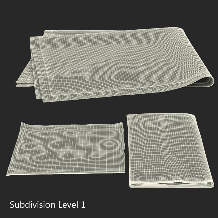 3D Napkins Collection model