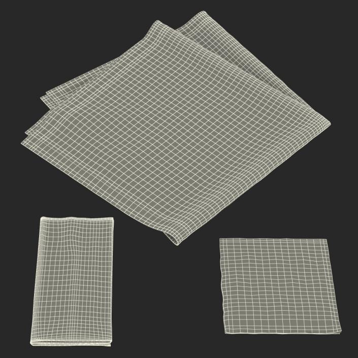 3D Napkins Collection model