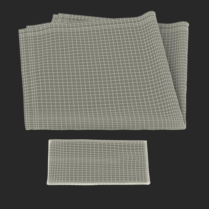 3D Napkins Collection model