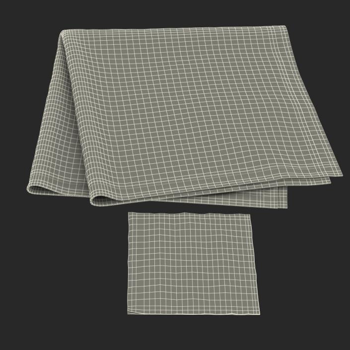 3D Napkins Collection model