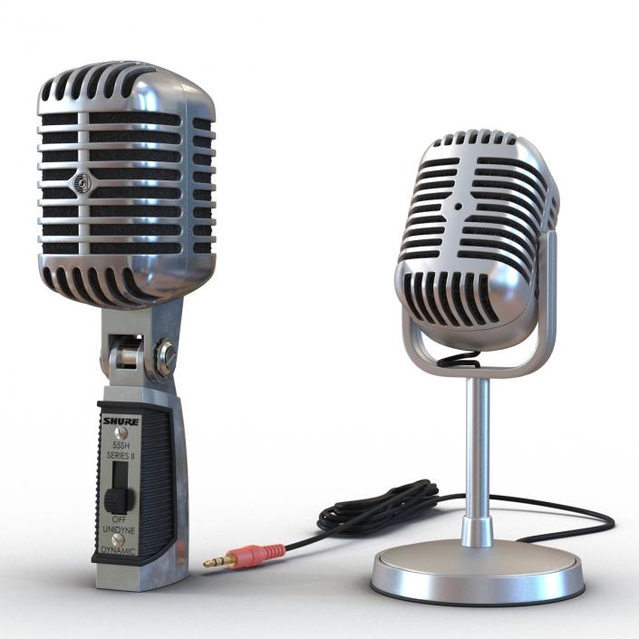 Studio Microphones Collection 3D model