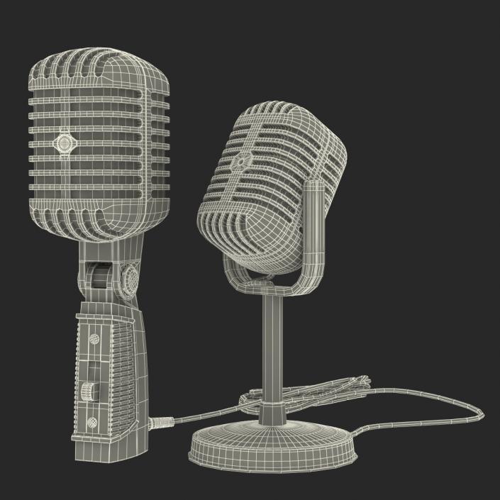 Studio Microphones Collection 3D model