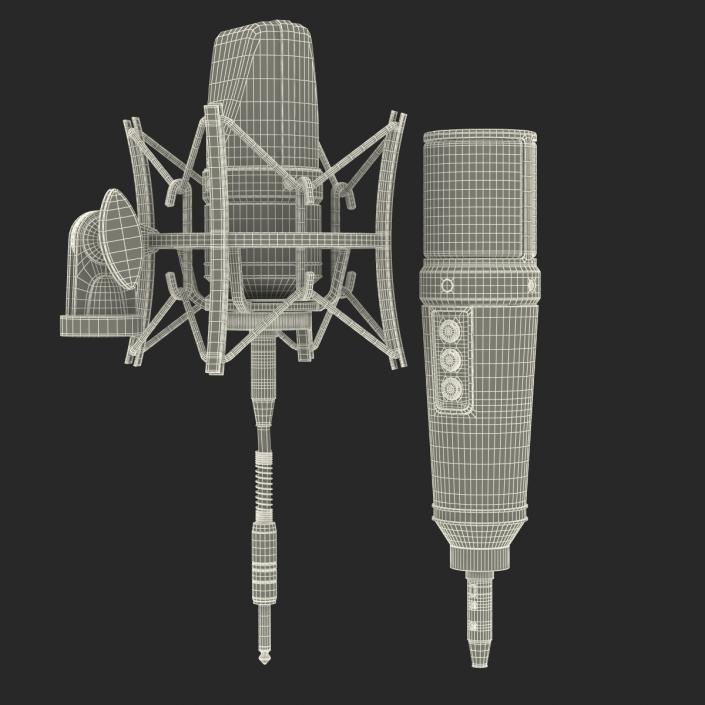 Studio Microphones Collection 3D model