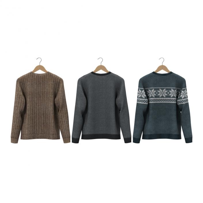 Sweaters on Hanger Collection 3D model