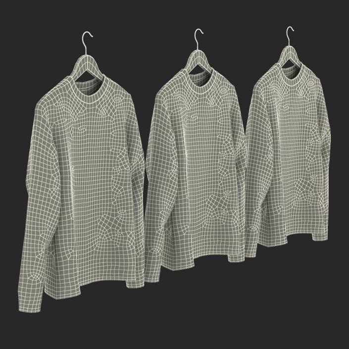 Sweaters on Hanger Collection 3D model