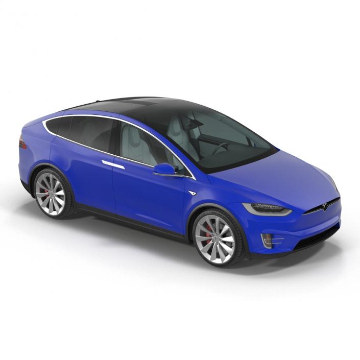 3D Tesla Model X model