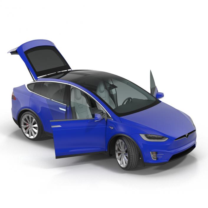 3D Tesla Model X model