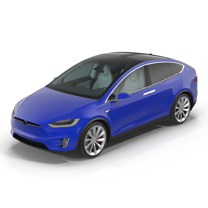 3D Tesla Model X model