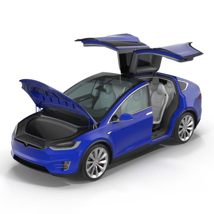 3D Tesla Model X model