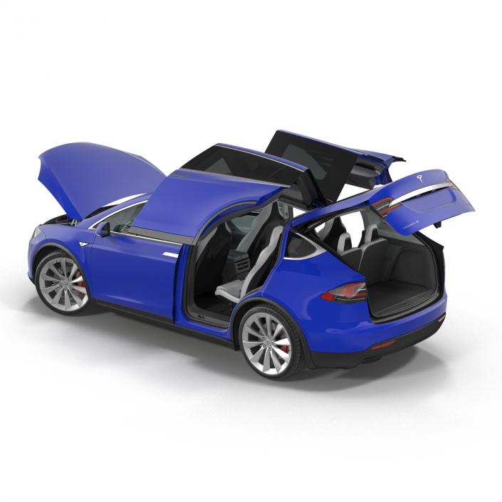 3D Tesla Model X model