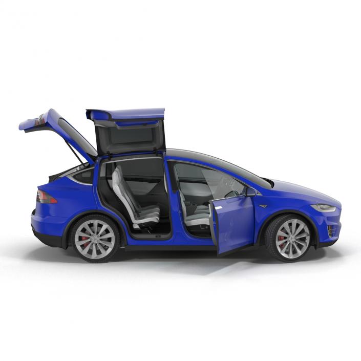 3D Tesla Model X model