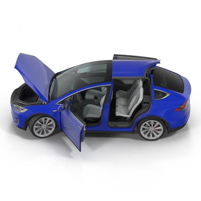 3D Tesla Model X model