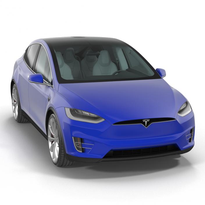 3D Tesla Model X model