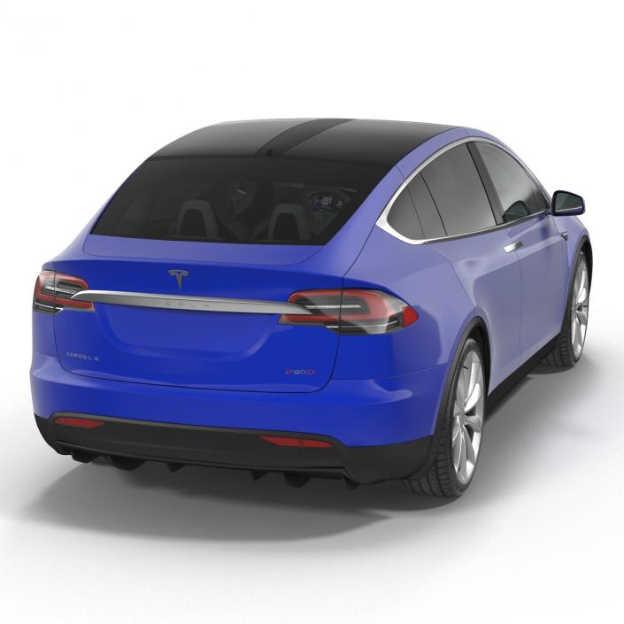 3D Tesla Model X model