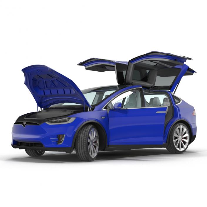 3D Tesla Model X model