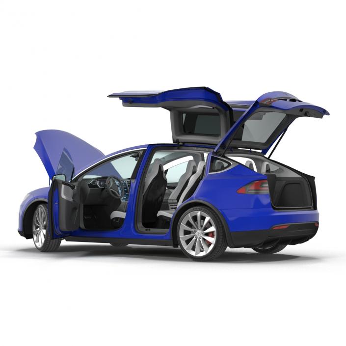 3D Tesla Model X model