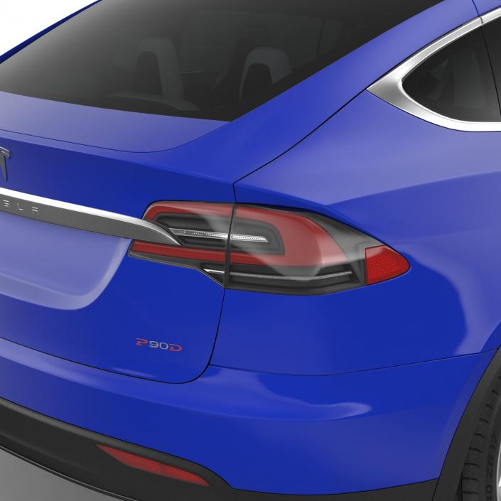 3D Tesla Model X model