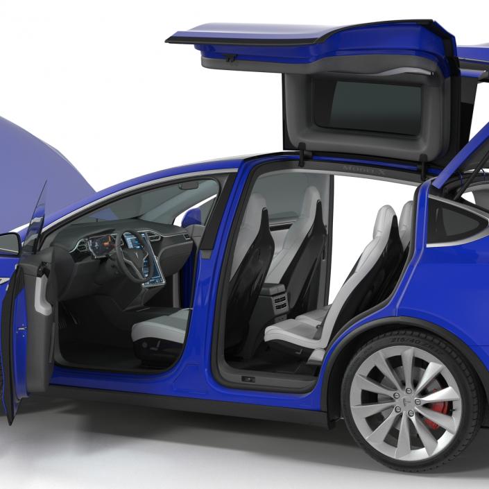 3D Tesla Model X model