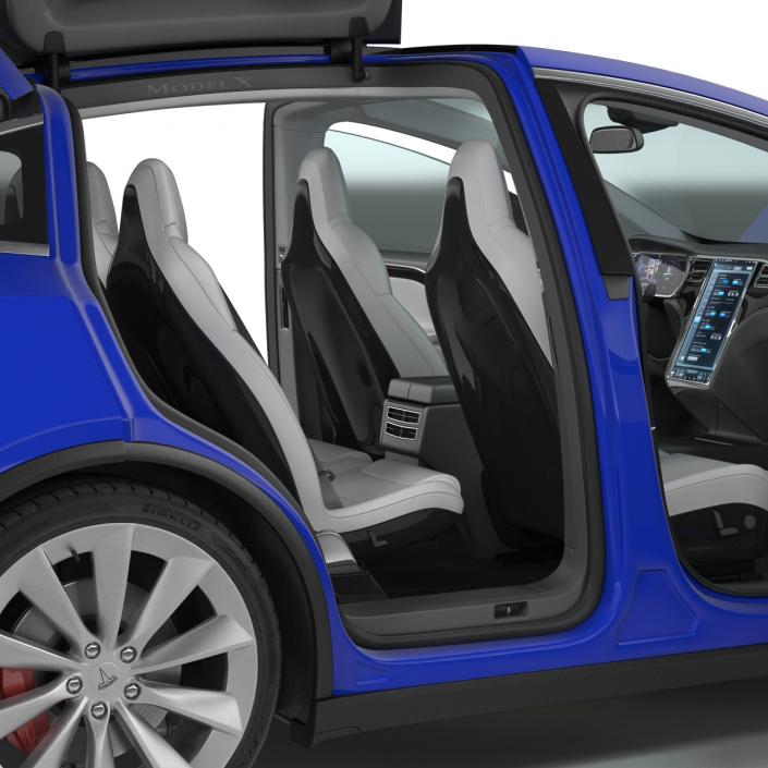 3D Tesla Model X model