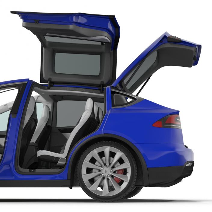 3D Tesla Model X model