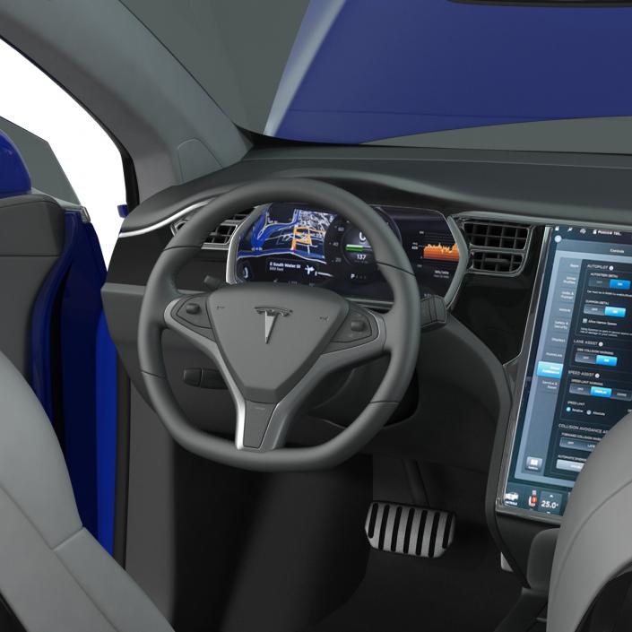 3D Tesla Model X model